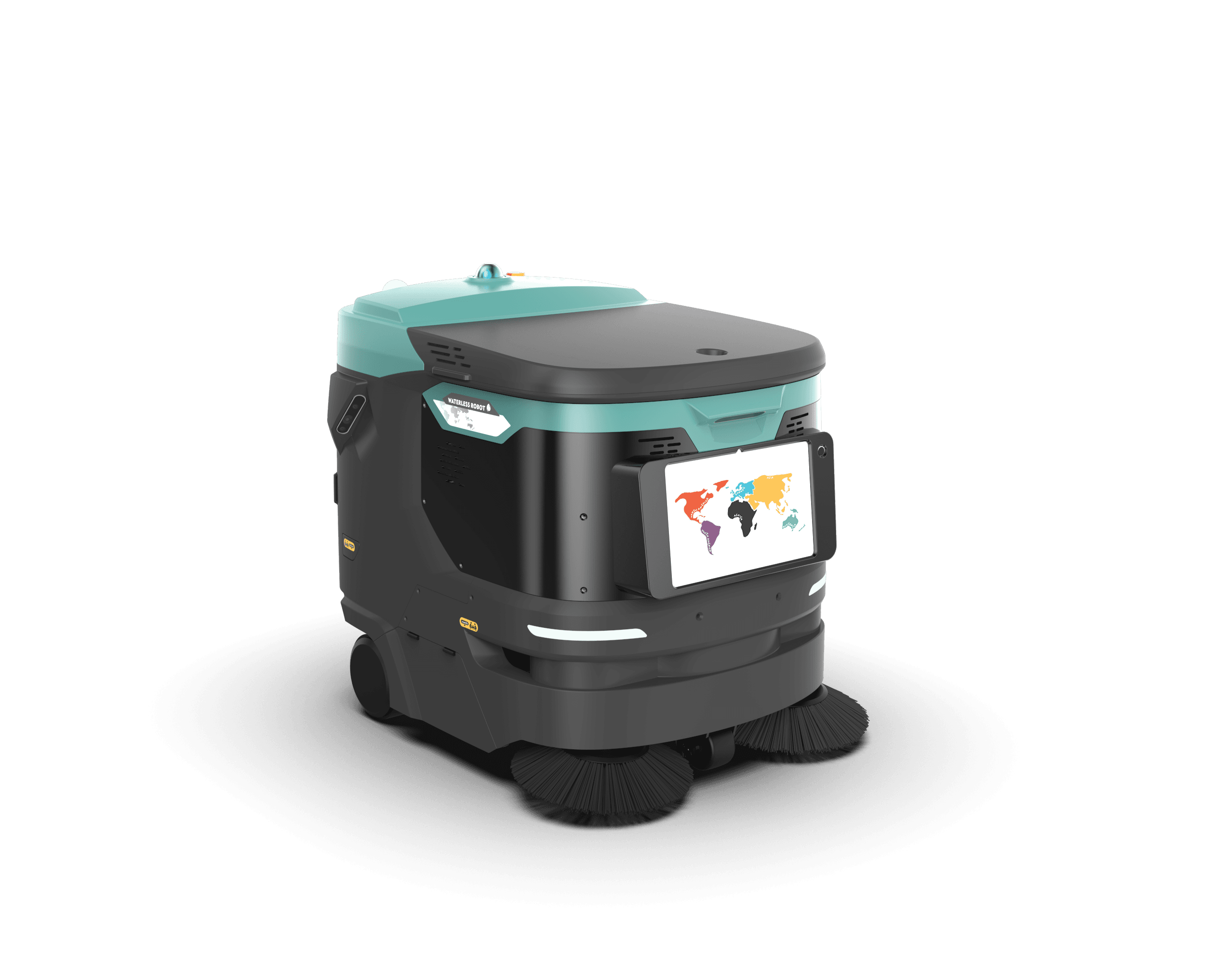 Star60 commercial cleaning robot with display module