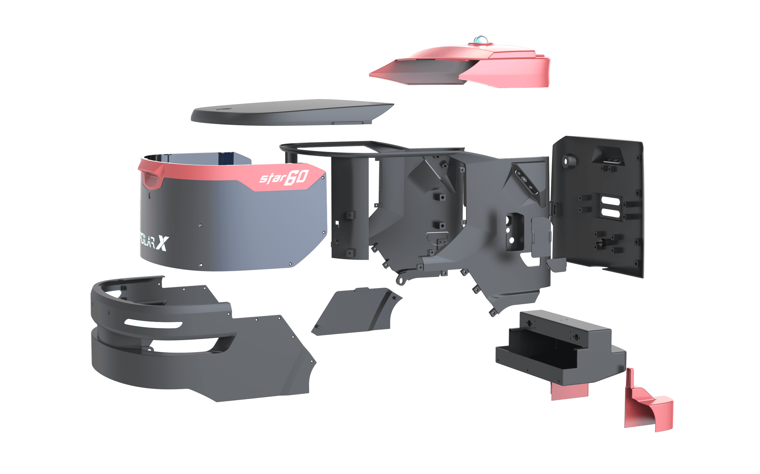 PolarX Star60 modular exploded technology view