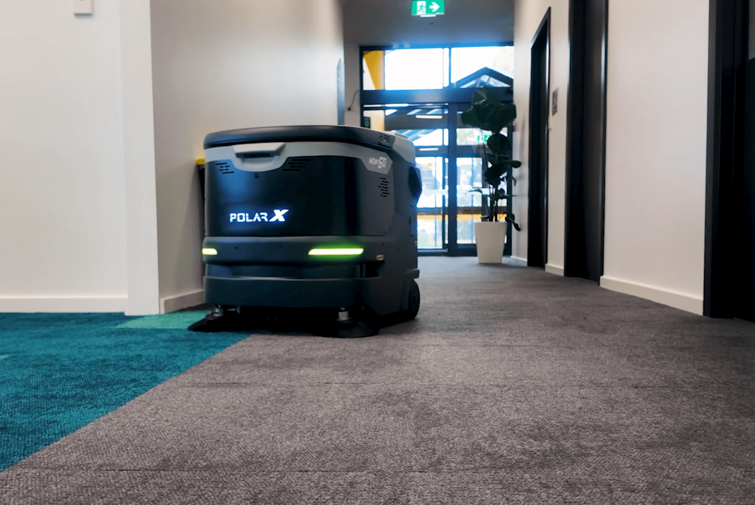PolarX Star60 carpet cleaning robot for commercial dry floor care and dust control