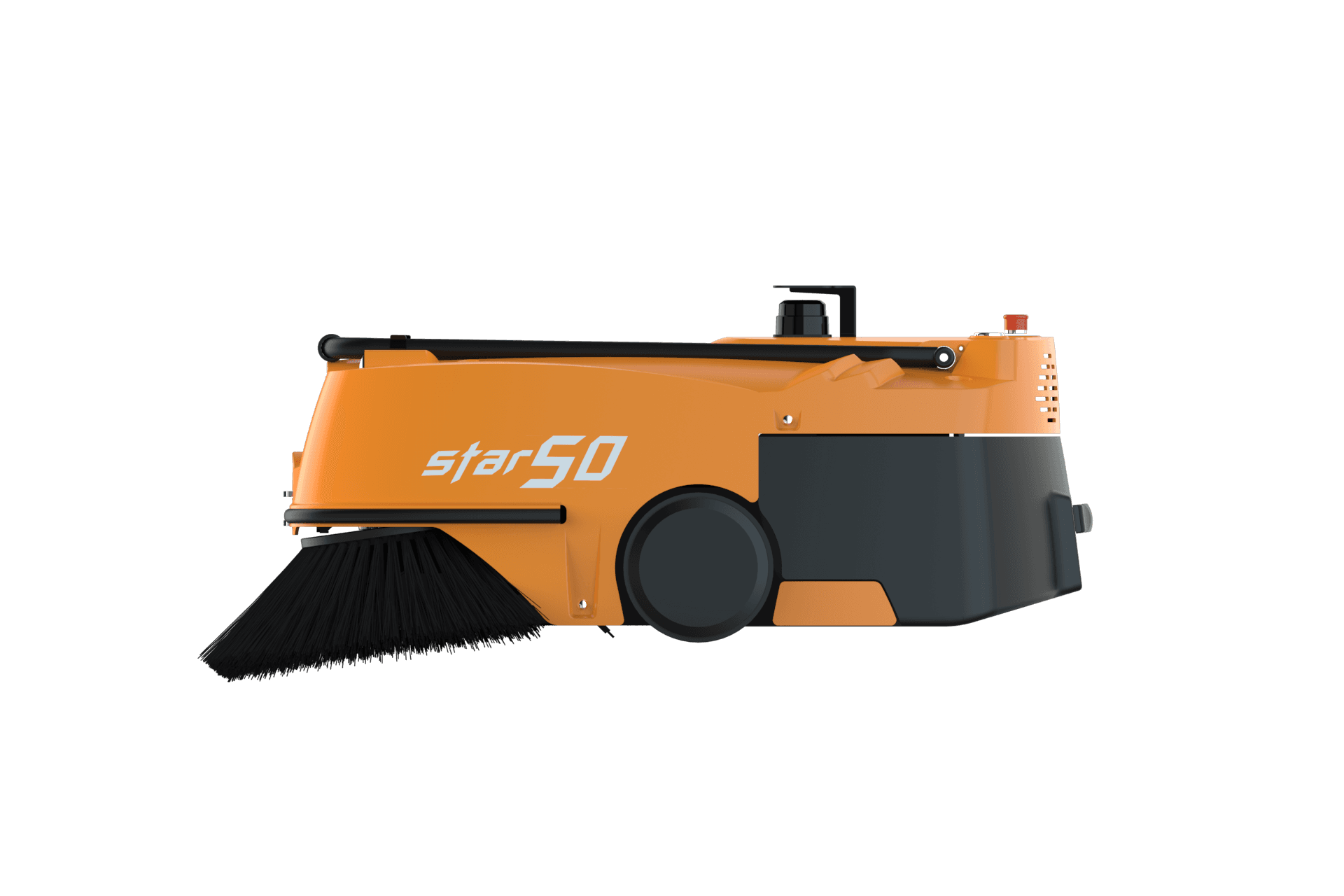 PolarX Star50 industrial autonomous sweeper side view