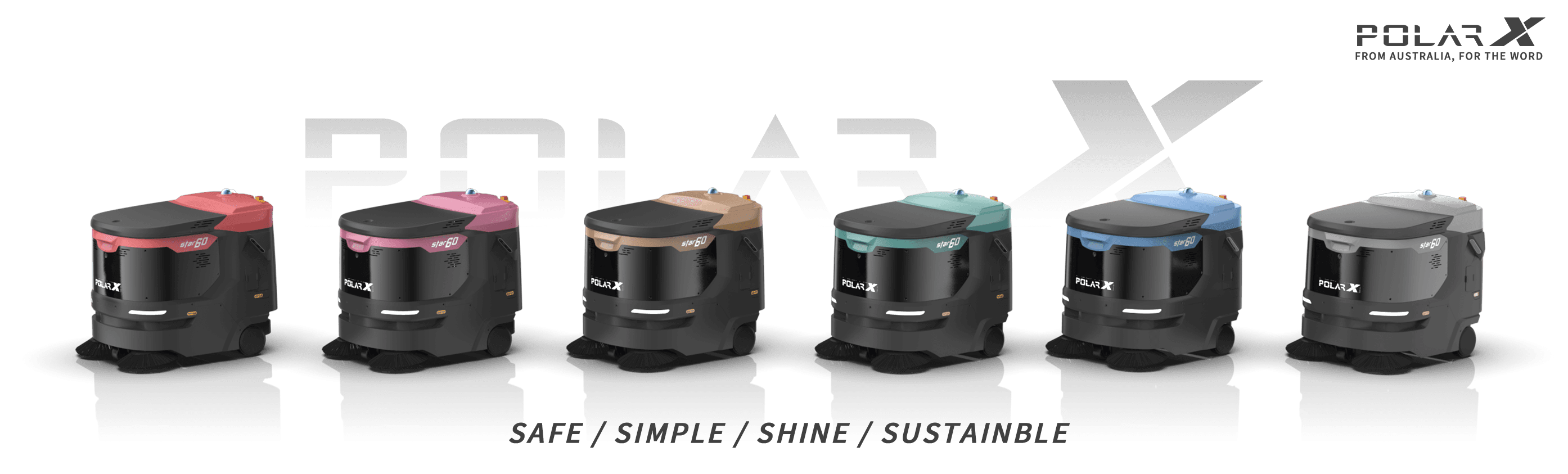 PolarX Star60 product lineup in six colours